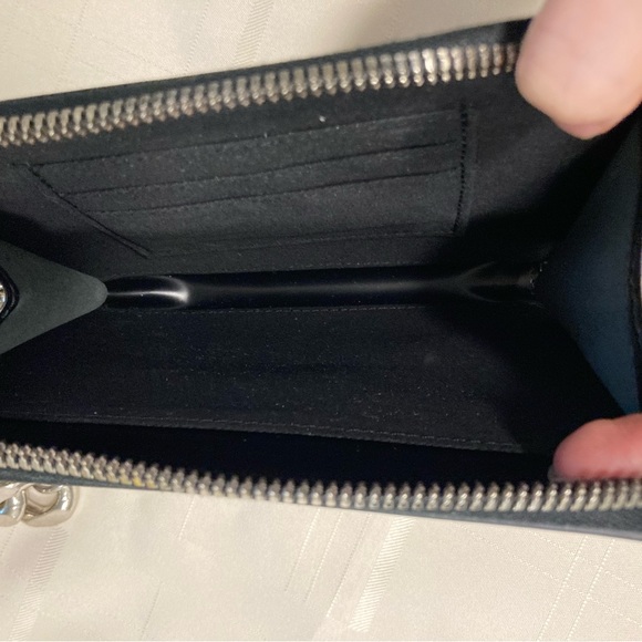 KARA small should bag / wrist clutch, black - Picture 6 of 7